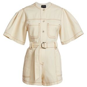 Magali Pascal
Bloom Milu Cotton Utilitarian Romper,missing belt.